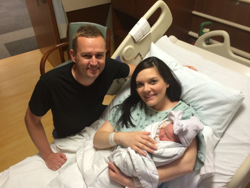 LUCAS OILS' RICHIE CRAMPTON AND PARTNER STEPHANIE LASKI WELCOME NEW BABY
