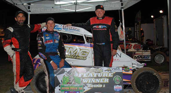 Mills wins Aussie Jay's Campers Southern Speedcar Tour Opener